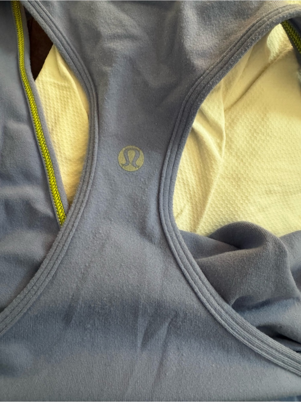 LULULEMON Cool Racerback no bra - basic sports tank top size 10 - Picture 2 of 2